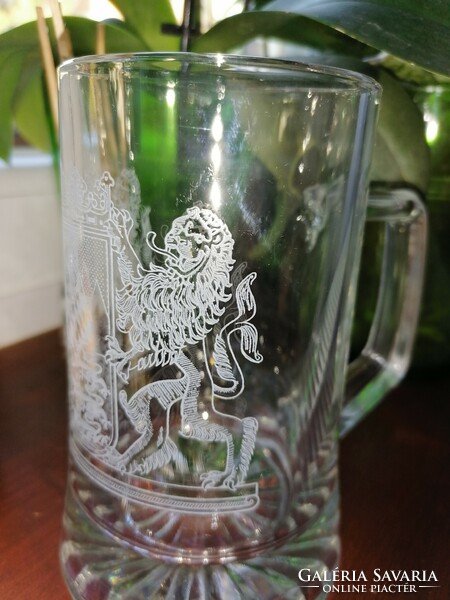Engraved beer mug