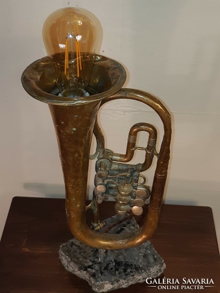 An old trumpet - lamp
