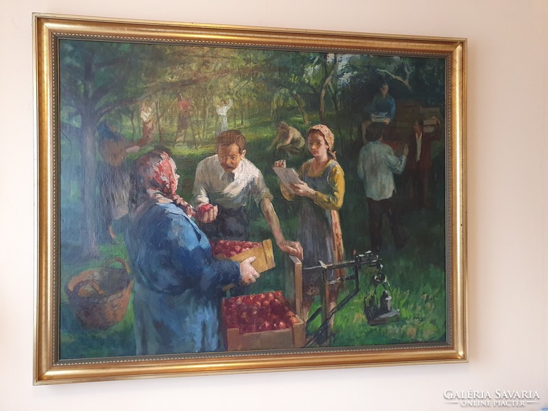 Hetey l marked 1956: apple pickers in the red October tszcs