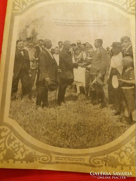 Antique 1921 August 2. Photo chronicle newspaper magazine according to pictures