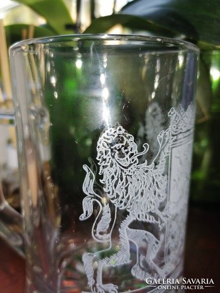 Engraved beer mug
