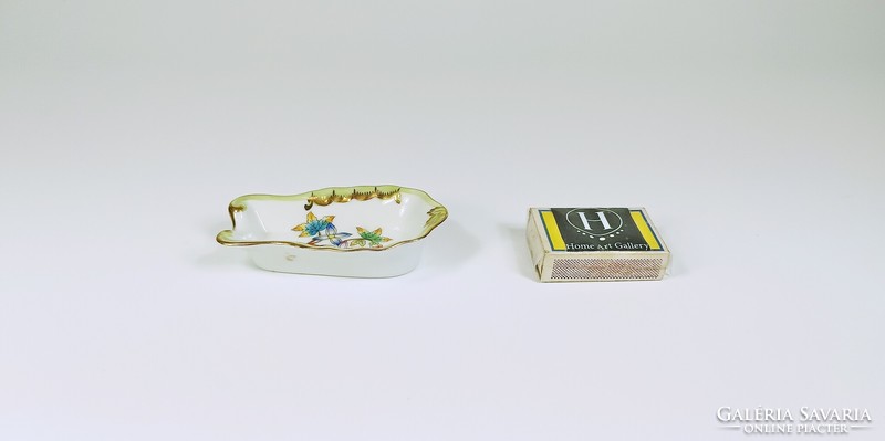 HERENDI, VIKTÓRIA (VBO) MINTÁS FOGPISZKÁLÓTARTÓ, KÉZZEL FESTETT PORCELÁN, HIBÁTLAN ! (B147)