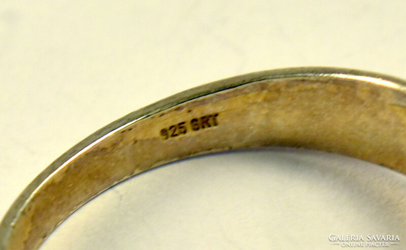 Amethyst stone silver ring