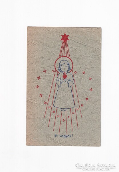 Vallásos képeslap (Karácsony-Újév),postatiszta, Ferences missziók! 3db postatiszta + 1db írott