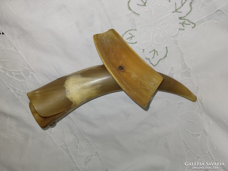 Retro fish-shaped horn table decoration from the 50s