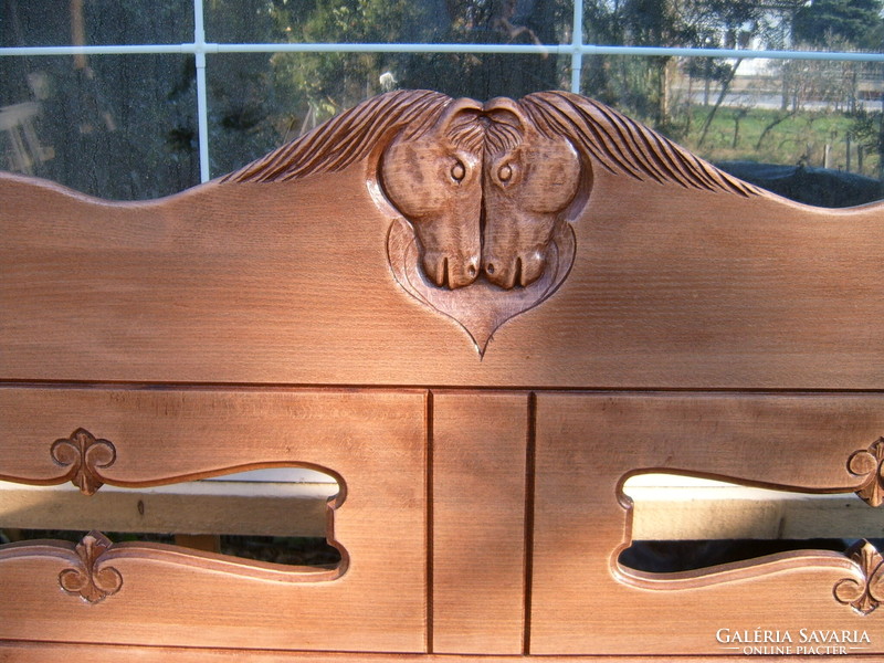 Horse bench, storage bench, loca bench, wooden bench, equestrian furniture, horse carving furniture, wooden furniture, unique furniture, equestrian gift, horse