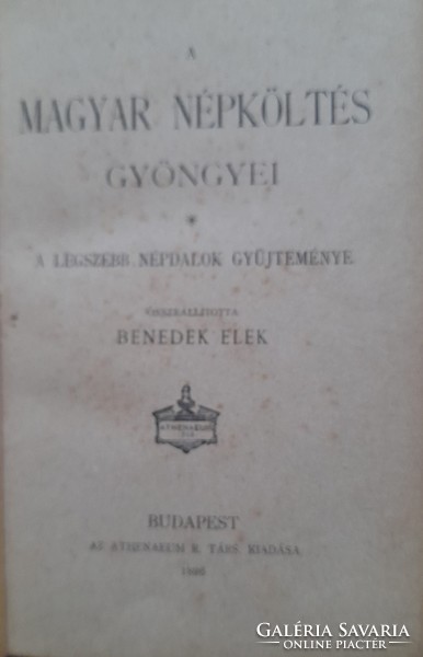 Benedek Elek: A magyar népköltés gyöngyei