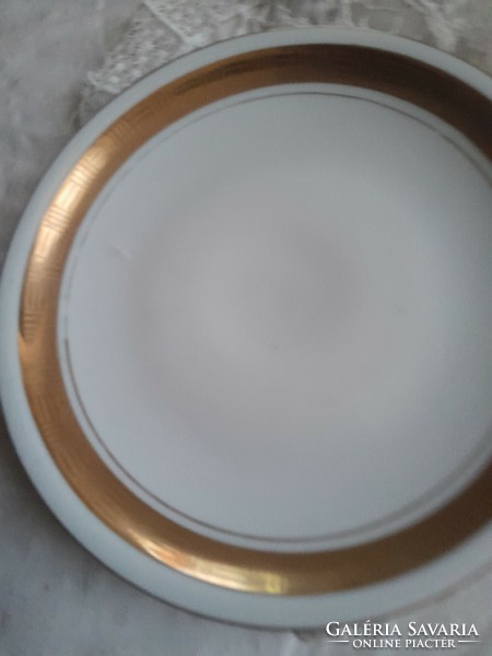 Alföldi plate, golden, 17 cm