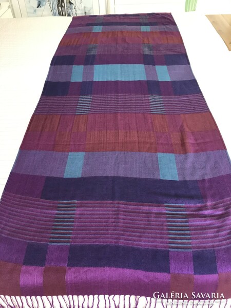 Silk and viscose blend scarf with beautiful colors, 200 x 70 cm