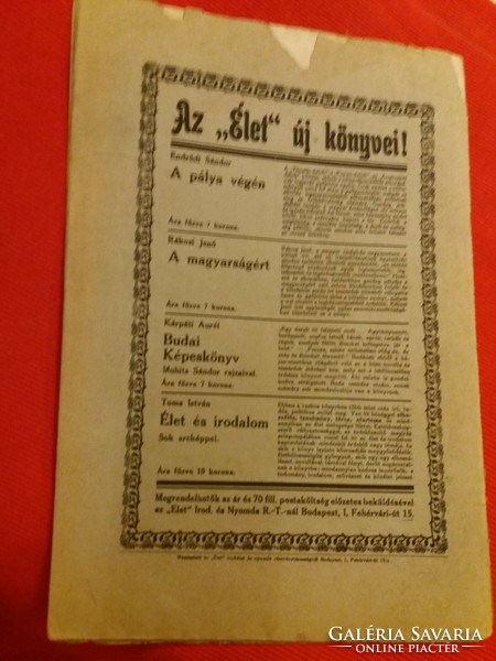 Antik 1918 április 28.Andor József :ÉLET képes heti folyóirat újság magazin képek szerint
