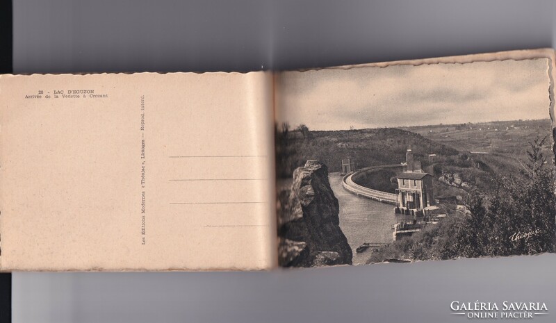 Üdvözlő füzet-képeslap  Éguzon-gátról , postatiszta