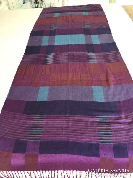 Silk and viscose blend scarf with beautiful colors, 200 x 70 cm