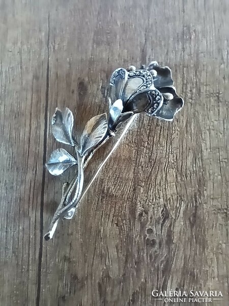 Antique silver brooch