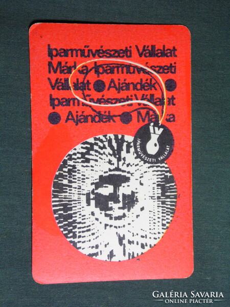 Kártyanaptár, Iparművészeti vállalat,1968