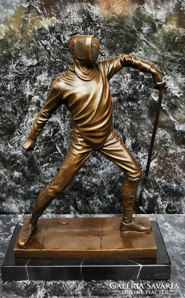 Swordsman - bronze statue