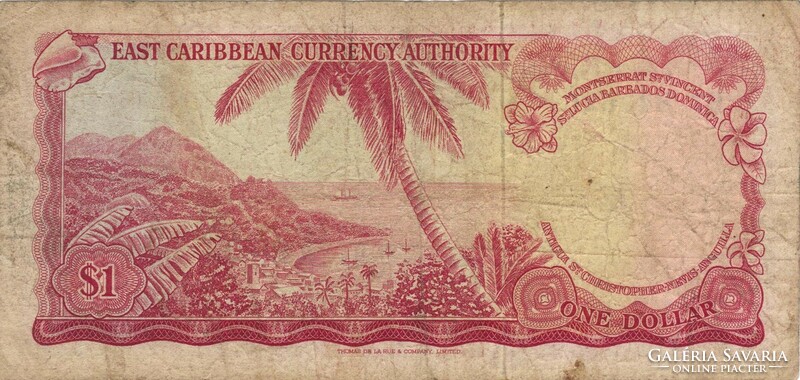 1 dollár 1965 Kelet Karibi Államok 2. signo Ritka