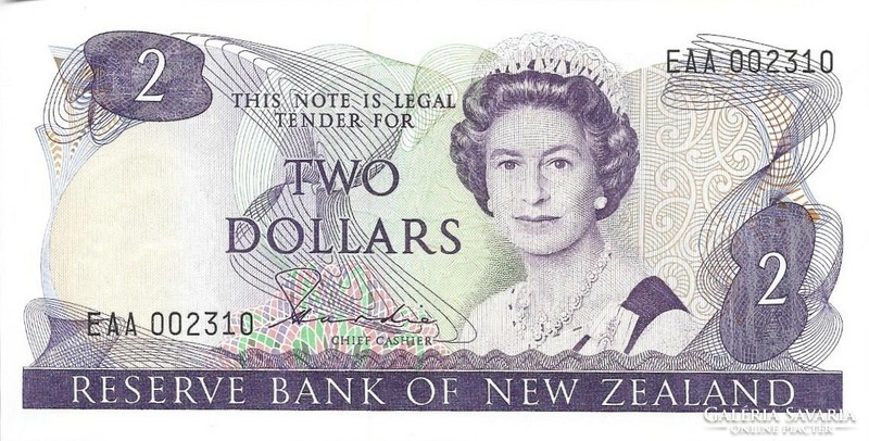 2 Dollars 1981 New Zealand unc