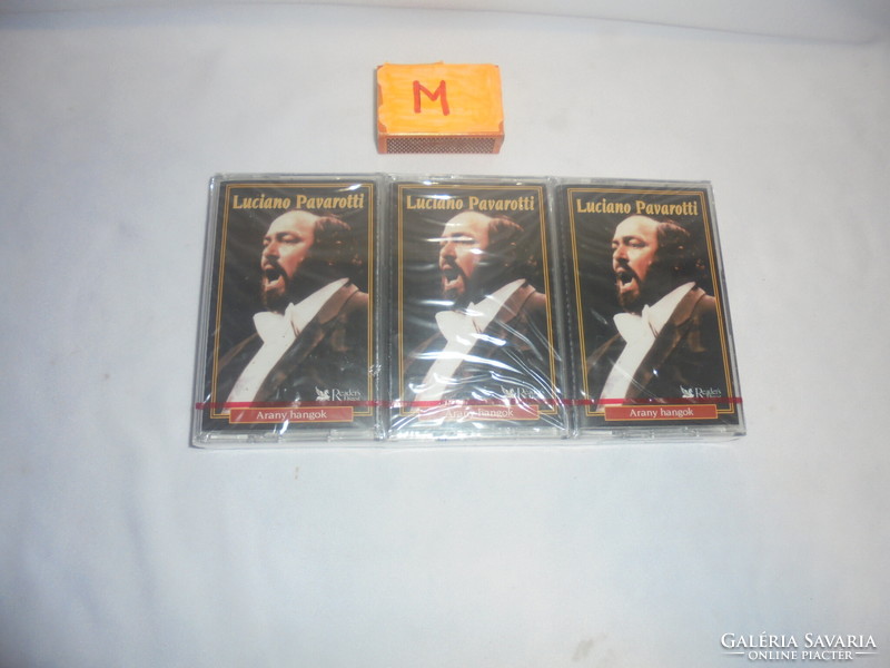 Luciano Pavarotti - három darabos bontatlan magnókazetta csomag