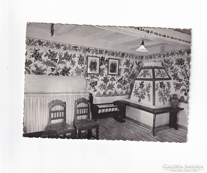 Kalocsai room postcard 1965