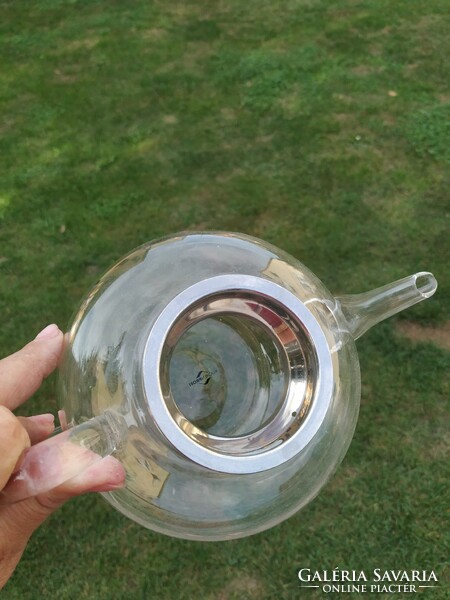 Heat-resistant glass jug, pitcher with tea filter for sale!
