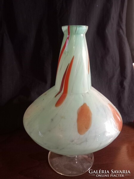 Art deco BOHEMIA üveg váza.