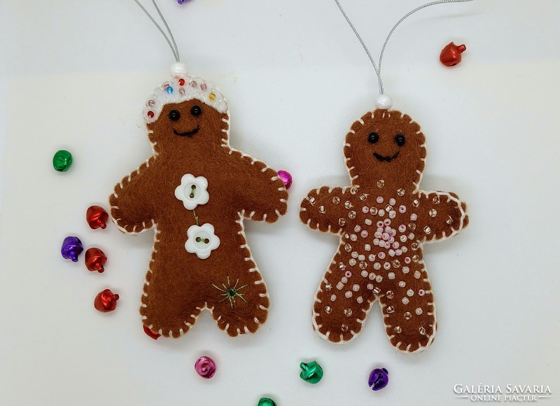 Christmas tree decoration - gingerbread - 4 pieces