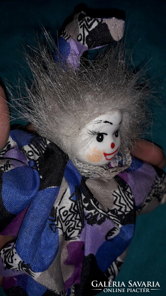 Retro porcelain head clown doll figure in good condition 16 cm according to the pictures 2.