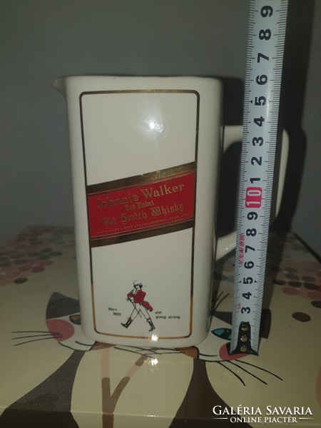 Vtg johnny walker red label scotch whiskey jug, decanter