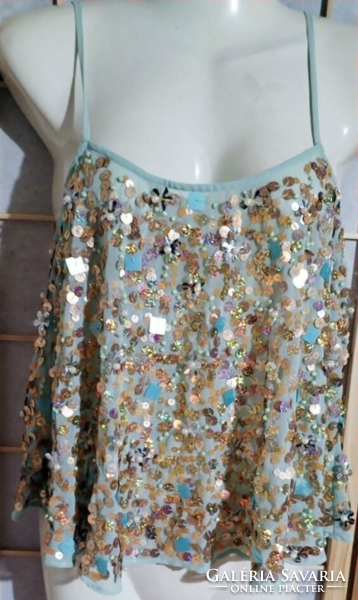 Miss selfridge amazing different sparkly embellished top top w
