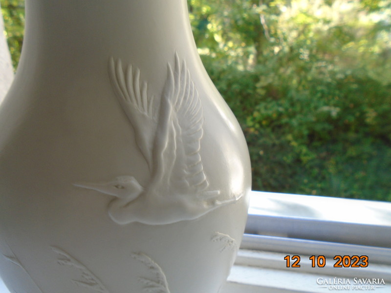 1940 EGYEDI  ROSENTHAL biszkvit porcelán váza Keleti dombor DARU mintákkal-2543 mélynyomás számozás