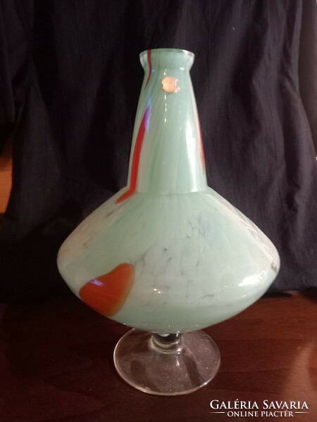 Art deco bohemian glass vase.