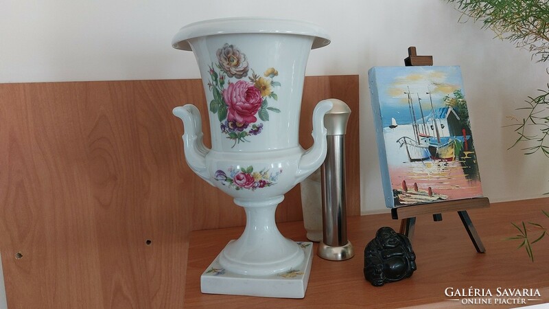 (K) Gyönyörű porcelán váza cca 25 cm Lindner Kueps Bavaria Bettina