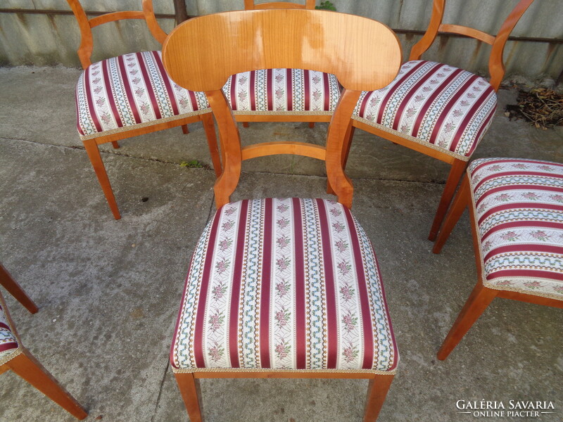 Biedermeier set of 6 chairs