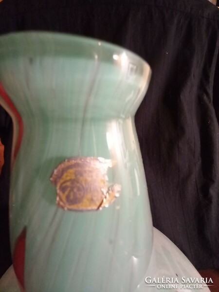 Art deco BOHEMIA üveg váza.