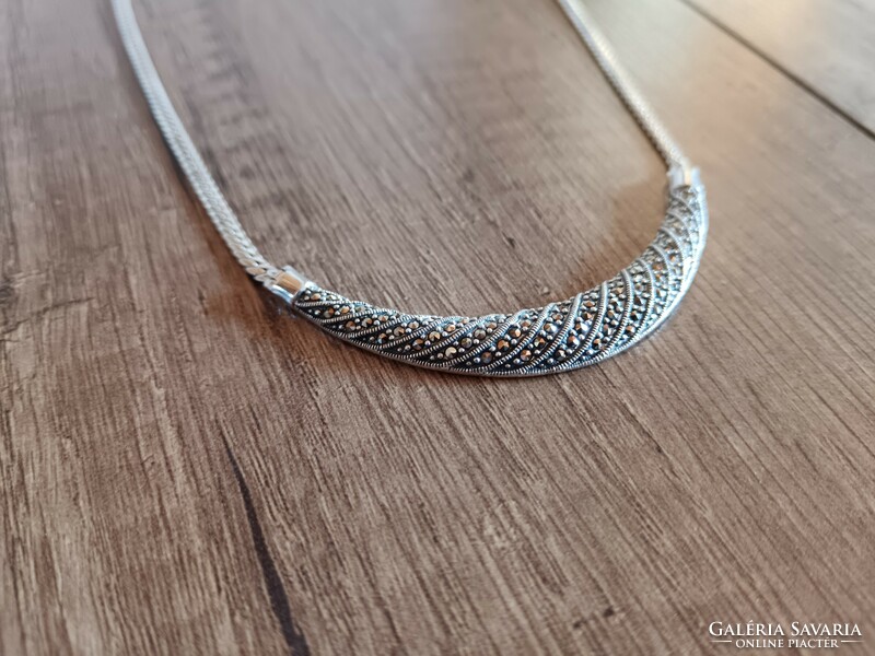 Old silver necklace