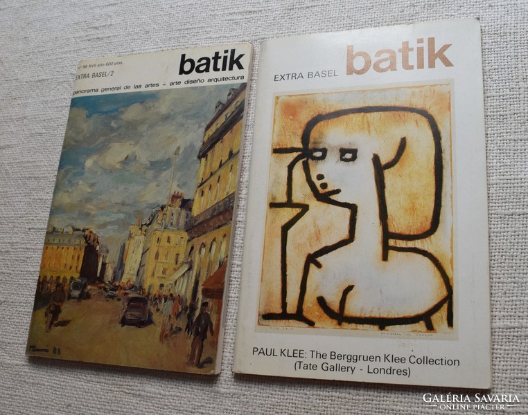 Batik extra basel magazine 1989, 97, 98. Art from Spain