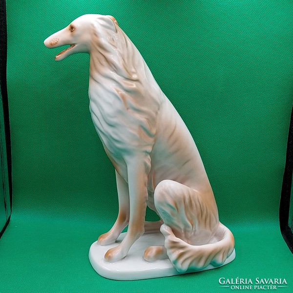Istvánné Torma Hólloháza Russian Greyhound dog figurine