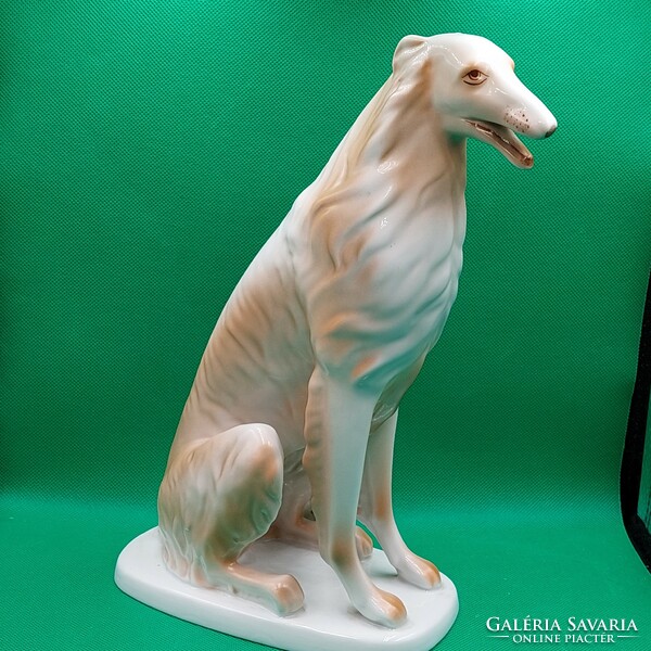 Istvánné Torma Hólloháza Russian Greyhound dog figurine