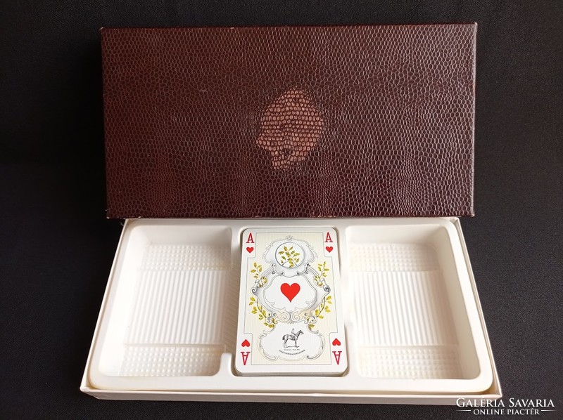 Austrian piatnik poker, rummy cards + box