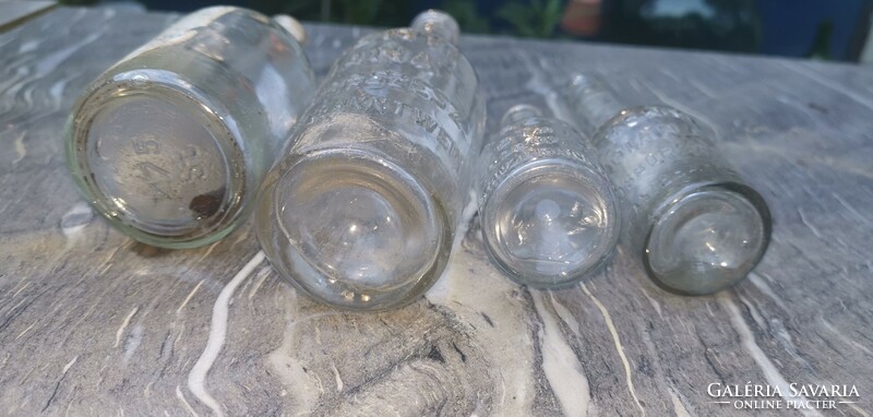 4 Pcs, old slide glass
