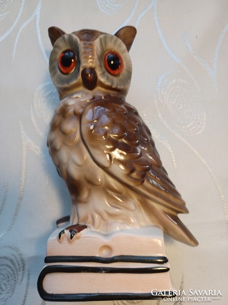 Porcelain owl lamp