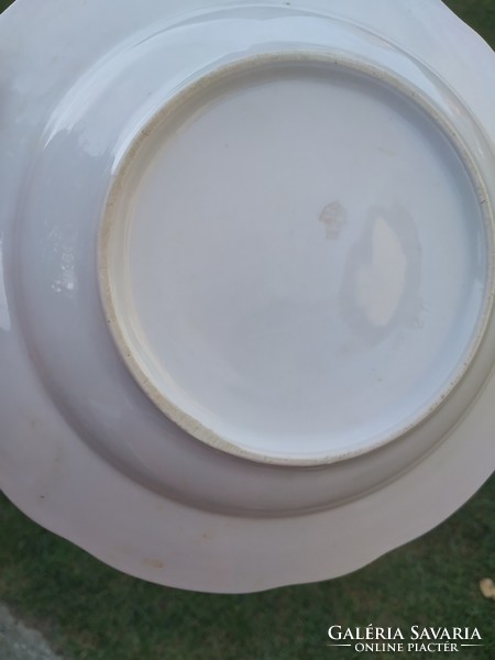Zsolnay porcelán ibolya mintás nagyméretű mély tányér eladó!