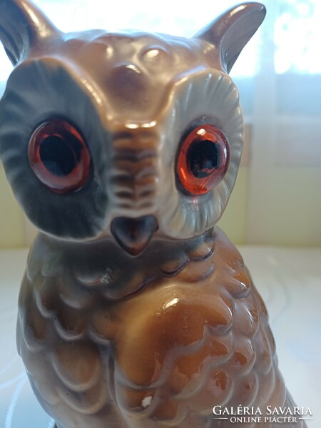Porcelain owl lamp