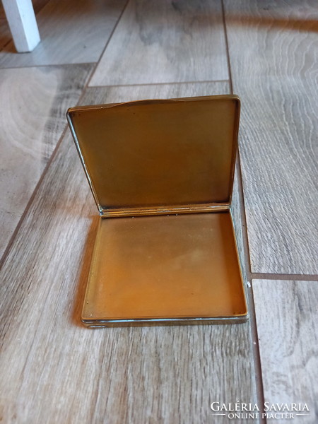 Interesting antique copper box/box (9x8x1 cm)