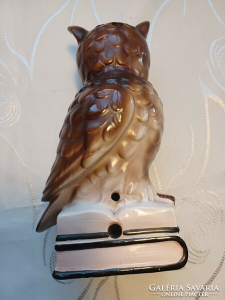 Porcelain owl lamp