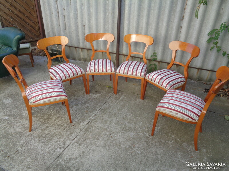 Biedermeier set of 6 chairs