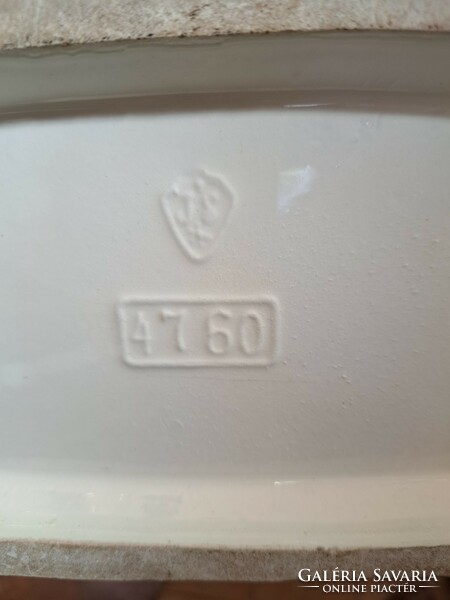 EREDETI, JELZETT!!! Antik osztrák Julius Strnact (1882-1914) fajansz/majolica páros almás váza