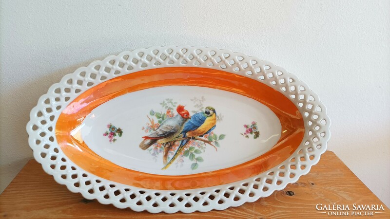 Antique or retro Bavarian Schumann Arzberg porcelain. Parrot