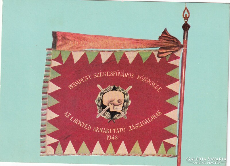 Publication of the National Museum of Military History k:01 (flag of the 1st Honvéd Minesweeping Battalion 1948)