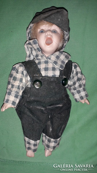 Old porcelain character doll artist doll yawning boy 20 cm according to the pictures